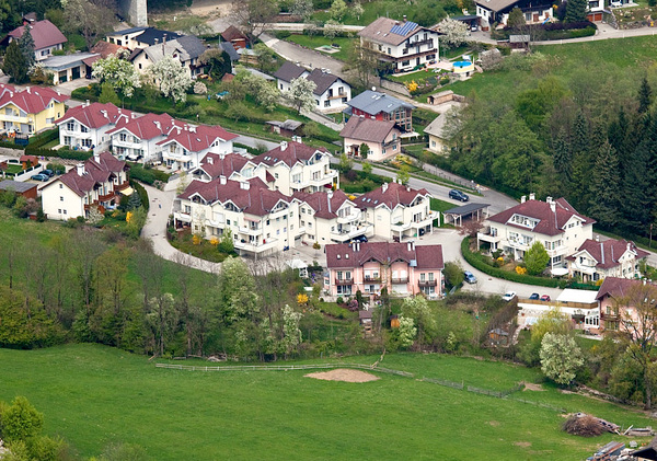 Am Moosbach: Die fertigen Wohnobjekte.