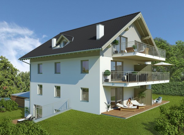 Seitenansicht Bauprojekt Henndorf